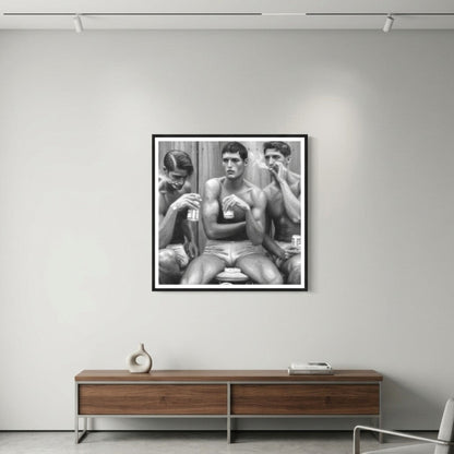 Gay Male Home Canvas Artwork | Homerotic Hunky Men